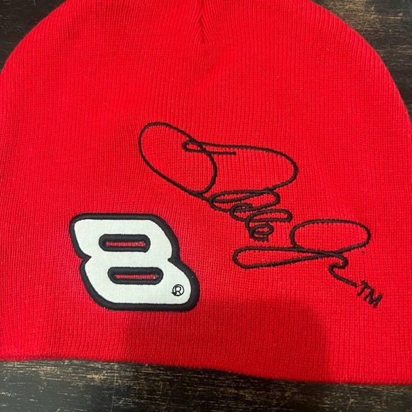 Dale Earnhardt Jr #8 Red Color Knit Beanie - Officially Licensed - Brand New - Picture 4 of 6